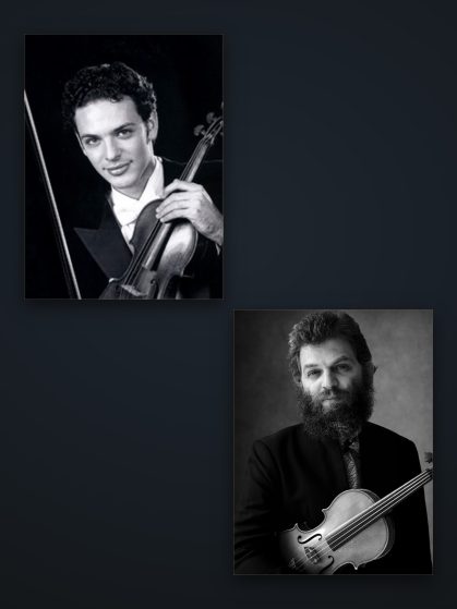 Camerata Notturna, Inaugural Concert with Colin Jacobsen & Jonathan Gandelsman, 9 December 2006. Pictured: Colin Jacobsen, violin; Jonathan Gandelsman, violin.