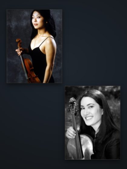 Camerata Notturna, Ayano Ninomiya & Melissa Reardon, 24 March 2007. Pictured: Ayano Ninomiya, violin; Melissa Reardon, viola.