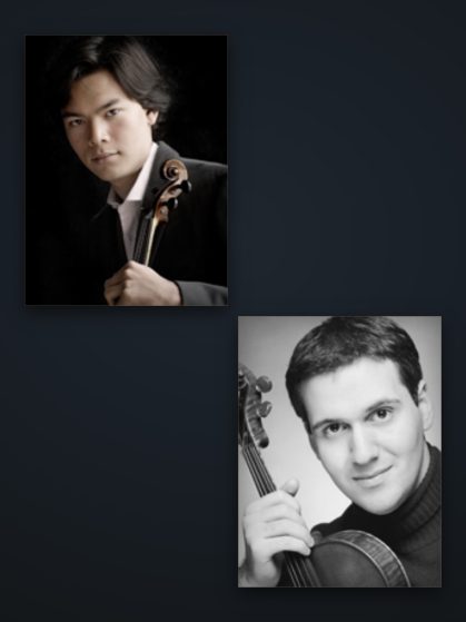 Camerata Notturna, “Meet the Orchestra” Chamber Concert, 15 March 2008. Pictured: Stefan Jackiw, violin; Edward Klorman, viola.