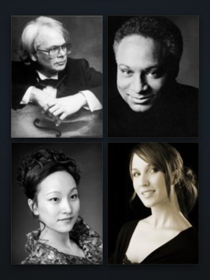 Camerata Notturna, Folked Up!, 8 November 2008. Pictured: Andre Emelianoff, cello; Fang-Tao Jiang, soprano; Ana Mihanovic, mezzo-soprano; Thomas Young, tenor.